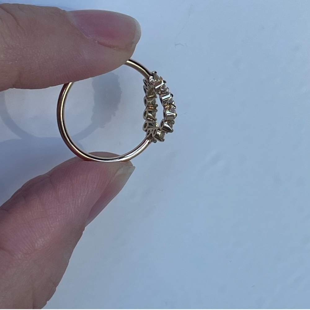 Zoe Chicco 14k Prong Diamond Circle Ring - Picture 2 of 5